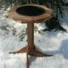 Tall Heated Bird Bath- Cedar Or Poly