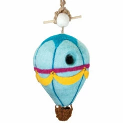 Felted Wool Birdhouse-Hot Air Balloon