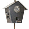 Hand Forged Birdhouse On Stake