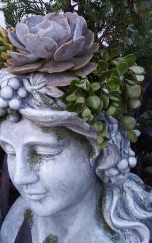 Large Lady Head Planter 3 Large Lady Head Planter - Image 3