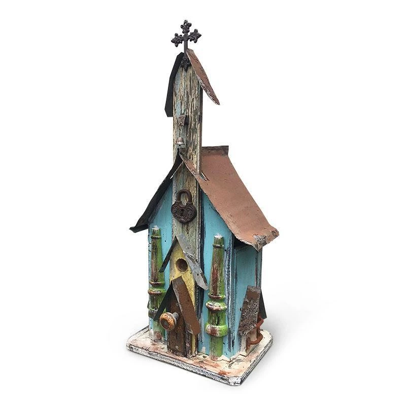 Large Church Birdhouses- 3 Colors 2 Large Church Birdhouses- 3 Colors - Image 2