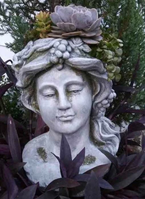 Large Lady Head Planter 1 Large Lady Head Planter