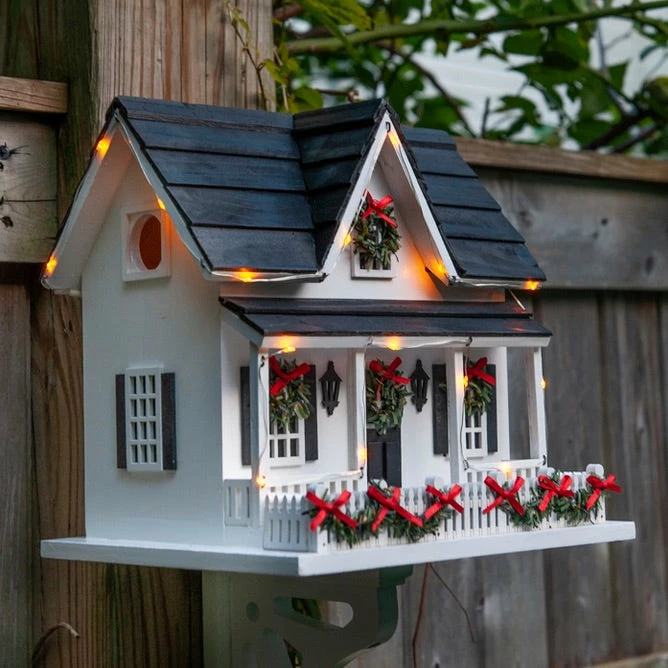 Lighted Holiday Birdhouse 3 Lighted Holiday Birdhouse - Image 3