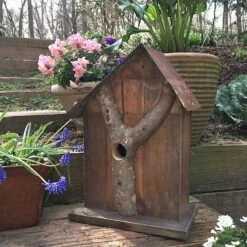 Rustic Log Front Birdhouses- 2 Sizes 23 Rustic Log Front Birdhouses- 2 Sizes -US Poultry Sales Store Log Front Birdhouse 12
