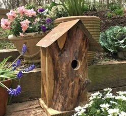 Rustic Log Front Birdhouses- 2 Sizes 15 Rustic Log Front Birdhouses- 2 Sizes -US Poultry Sales Store Log Front Birdhouse 3