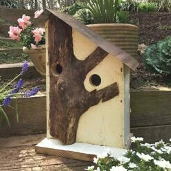 Rustic Log Front Birdhouses- 2 Sizes 17 Rustic Log Front Birdhouses- 2 Sizes -US Poultry Sales Store Log Front Birdhouse 6