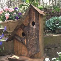 Rustic Log Front Birdhouses- 2 Sizes 18 Rustic Log Front Birdhouses- 2 Sizes -US Poultry Sales Store Log Front Birdhouse 7