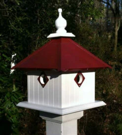 Merlot 2-Nest Birdhouse In Vinyl/PVC