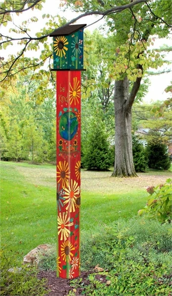 Birdhouse Art Poles 6 Ft. Post 2 Birdhouse Art Poles 6 Ft. Post - Image 2