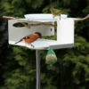 Mod Bird Bath/Feeder On Pole