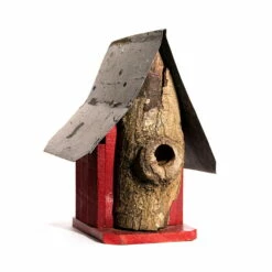 Natural Log Front Birdhouses 12 Natural Log Front Birdhouses -US Poultry Sales Store Natural Log Front Birdhouse 2A