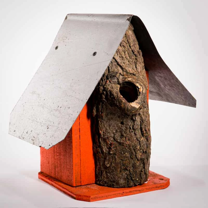 Natural Log Front Birdhouses 2 Natural Log Front Birdhouses - Image 2