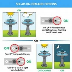 Palermo On-Demand Solar Bird Bath 5 Palermo On-Demand Solar Bird Bath -US Poultry Sales Store On Demand Solar Options