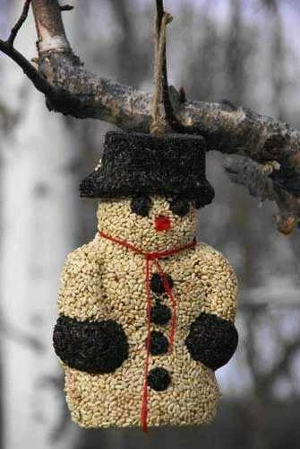 Big Snow Man BirdSeed Treat 1 Big Snow Man BirdSeed Treat