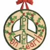 Peace On Earth Door Hanger- Vinyl/PVC