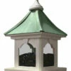 Copper Roof Bird Feeder With Large Capacity - Hanging