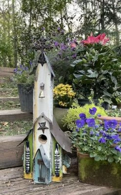 Rustic Church Birdhouses- Medium 19 Rustic Church Birdhouses- Medium -US Poultry Sales Store Rustic Church Birdhouse 6