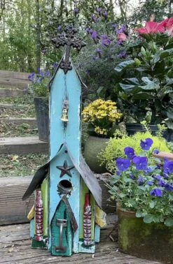 Rustic Church Birdhouses- Medium 22 Rustic Church Birdhouses- Medium -US Poultry Sales Store Rustic Church Birdhouse 9