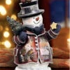 Season's Greetings Snowman Figurine