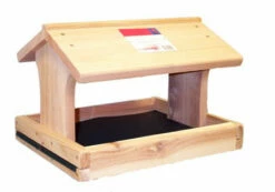 Fly-Thru Bird Feeder With Removable Tray