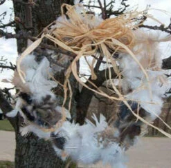 Nesting Material Wreath For Birds- Kit