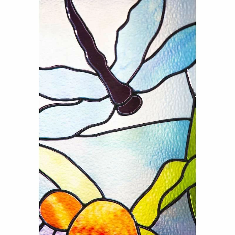 Stained Glass Dragonfly Panel 2 Stained Glass Dragonfly Panel - Image 2