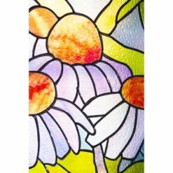Stained Glass Dragonfly Panel 6 Stained Glass Dragonfly Panel -US Poultry Sales Store Stained Glass panel Flower Detail