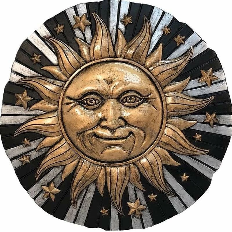 Sun And Stars Celestial Stepping Stone/Plaque 1 Sun And Stars Celestial Stepping Stone/Plaque