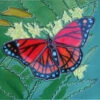 Ceramic Art Tile-Butterfly 8x12