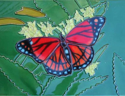 Ceramic Art Tile-Butterfly 8x12 1 Ceramic Art Tile-Butterfly 8x12
