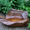 Natural Teak Ground Bird Bath