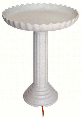 Chic and Modern Heated Pedestal Bird Bath for - Exclusively at US