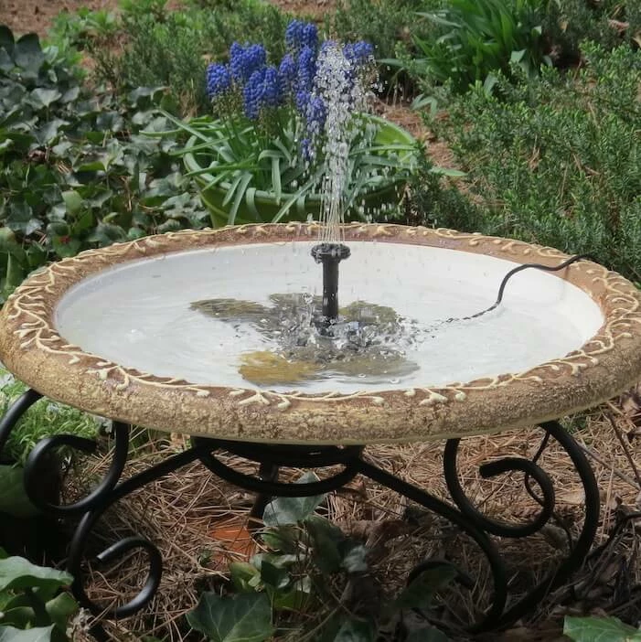 Large Solar Fountain Bird Bath 1 Large Solar Fountain Bird Bath