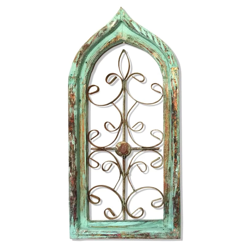 Rustic Window Frame Arch- Green Or Blue 1 Rustic Window Frame Arch- Green Or Blue
