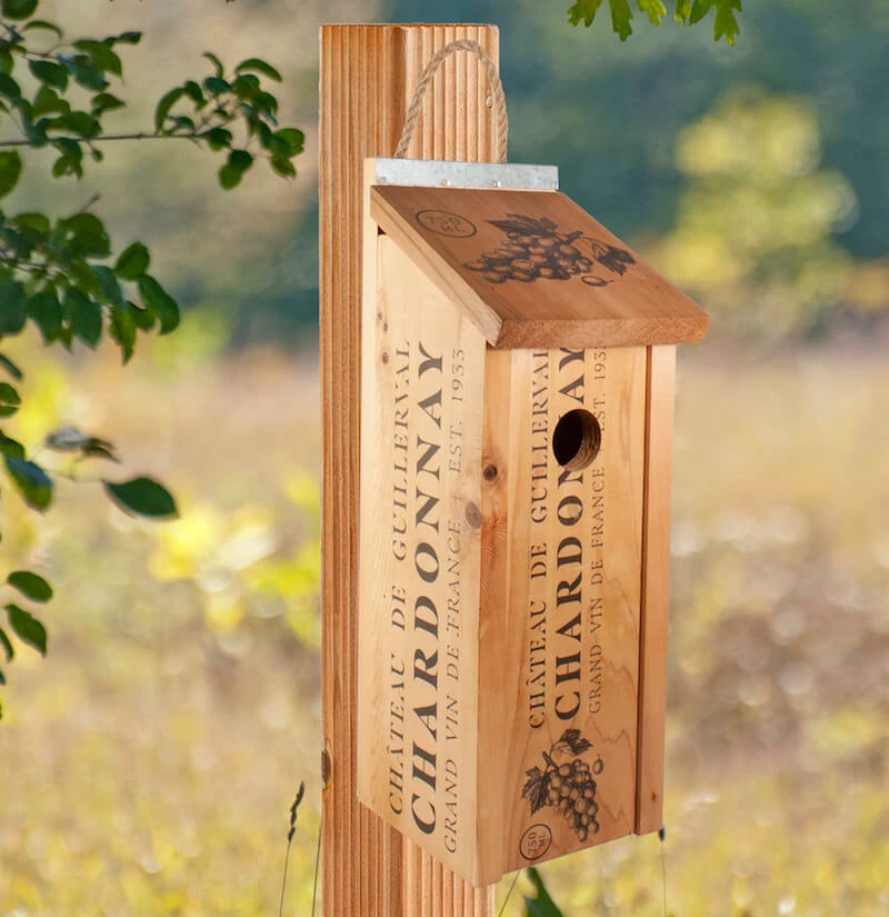 Wine Crate Birdhouse 1 Wine Crate Birdhouse