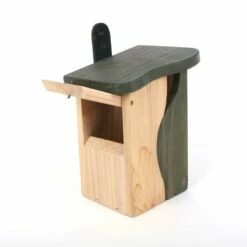 Natural Entry Wood Birdhouse 5 Natural Entry Wood Birdhouse -US Poultry Sales Store Wood Birdhouse Nest Cleanout Monitor
