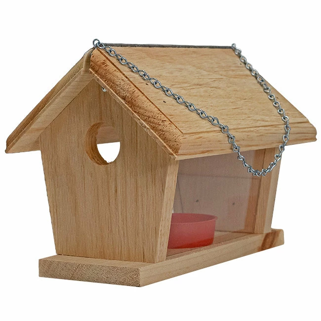 Wooden Bluebird Feeder- Small 2 Wooden Bluebird Feeder- Small - Image 2