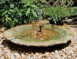 Large Ground Bird Bath- Organic Patina 8 Large Ground Bird Bath- Organic Patina -US Poultry Sales Store add a fountain