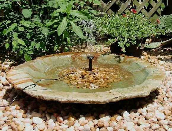 Large Ground Bird Bath- Organic Patina 4 Large Ground Bird Bath- Organic Patina - Image 4