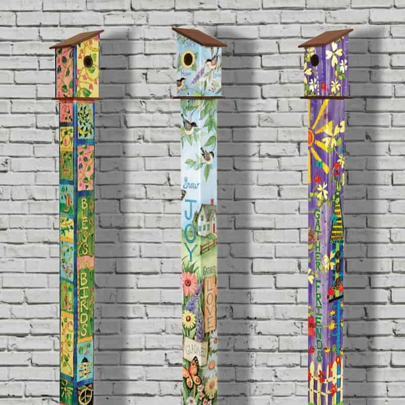 Birdhouse Art Poles 6 Ft. Post 1 Birdhouse Art Poles 6 Ft. Post
