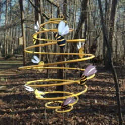 Nesting Materials With Large Bee Spinner 6 Nesting Materials With Large Bee Spinner -US Poultry Sales Store bee spinner garden decor