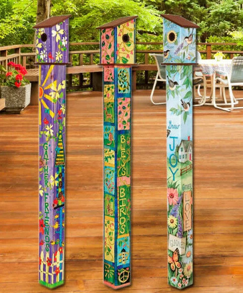 Birdhouse Art Poles 6 Ft. Post 9 Birdhouse Art Poles 6 Ft. Post - Image 9
