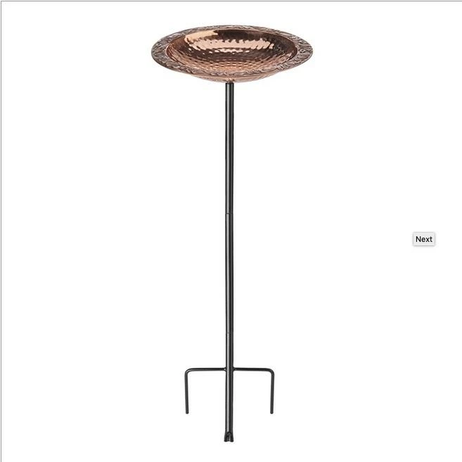 Solid Copper Staked Bird Bath- 2 Sizes 3 Solid Copper Staked Bird Bath- 2 Sizes - Image 3