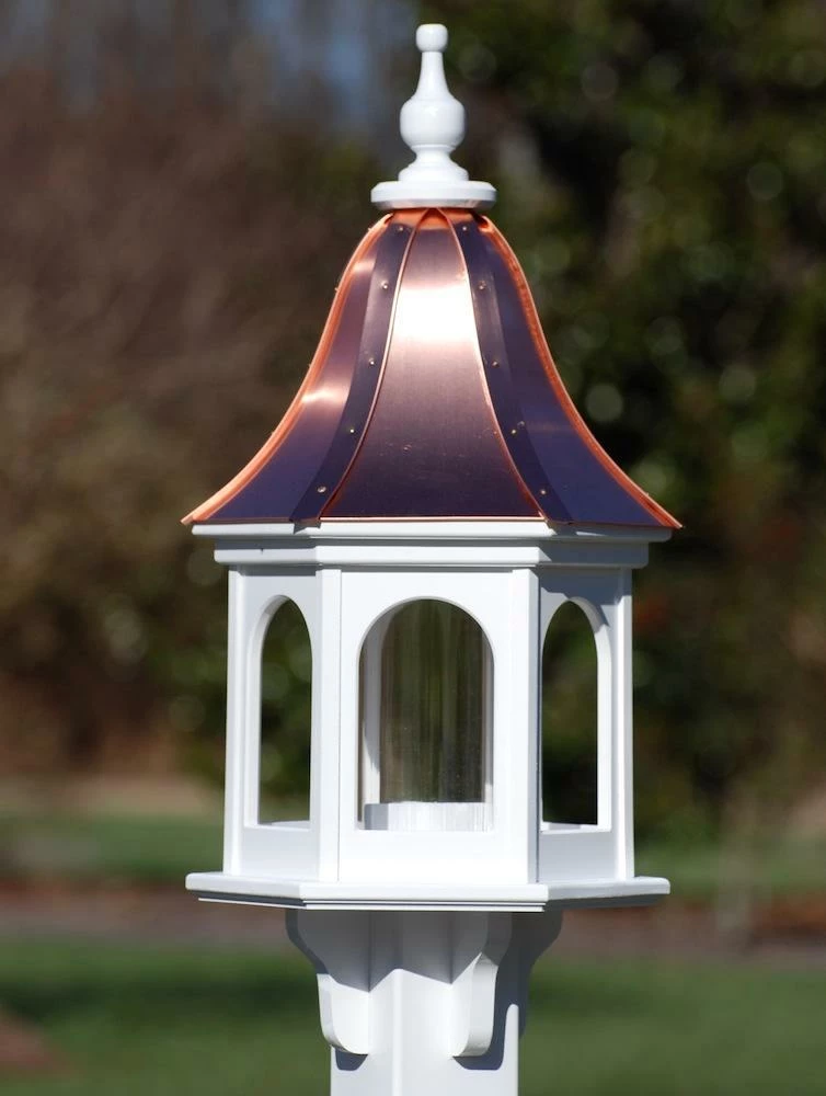 Copper Roof Gazebo Bird Feeder Bell Shape - 28x12 1 Copper Roof Gazebo Bird Feeder Bell Shape - 28x12