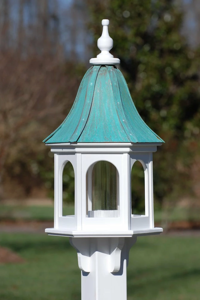 Copper Roof Gazebo Bird Feeder Bell Shape - 28x12 2 Copper Roof Gazebo Bird Feeder Bell Shape - 28x12 - Image 2