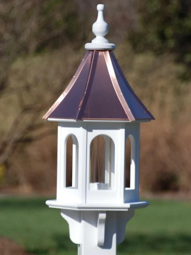 Copper Roof Gazebo Bird Feeder - 28x10 1 Copper Roof Gazebo Bird Feeder - 28x10