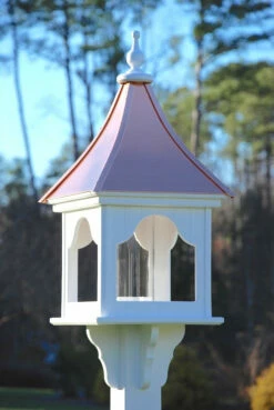 Copper Roof Bird Feeder Square Gazebo - 36x14