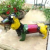 Dachshund Recycled Metal Yard Art