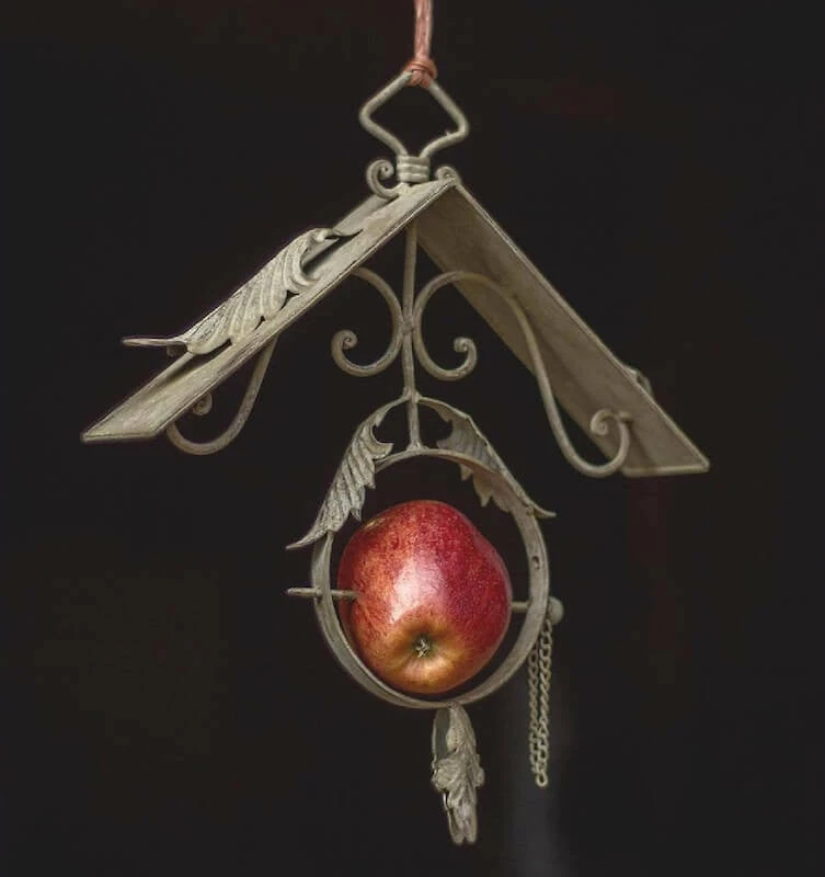 Weathered Scroll Fruit And Suet Feeder 2 Weathered Scroll Fruit And Suet Feeder - Image 2