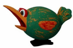 Looney Bird Wooden Birdhouse 3 Looney Bird Wooden Birdhouse -US Poultry Sales Store green looney house